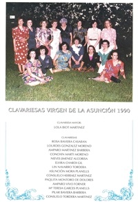 Clavariesses de l'Assumpció 1990