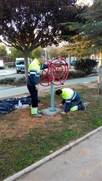 Nous aparells Av. Sanchis Guarner. Instal·lació