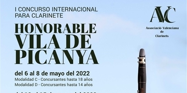 I Concurs internacional de clarinet "Honorable Vila de Picanya"