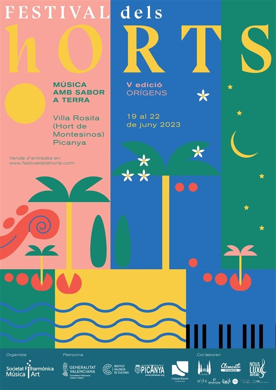 Festival dels Horts 2023. Cartell Festival dels Horts 2023. Cartell