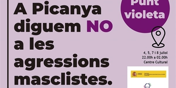 Punt violeta durant les Festes Majors