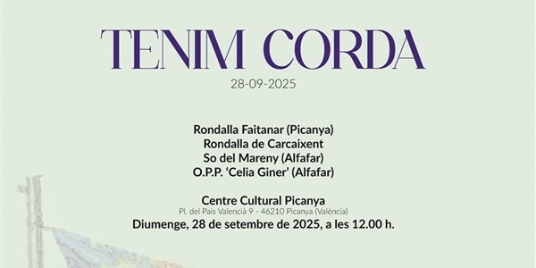 Concert de música tradicional "Tenim corda"