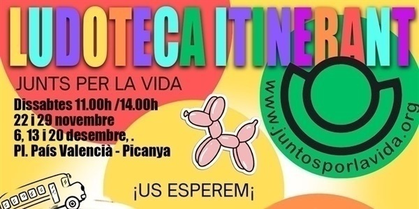 Torna la ludoteca itinerant amb jocs per a xiquetes i xiquets de totes les edats