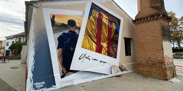 La Fundació del València CF pinta un mural al nostre poble